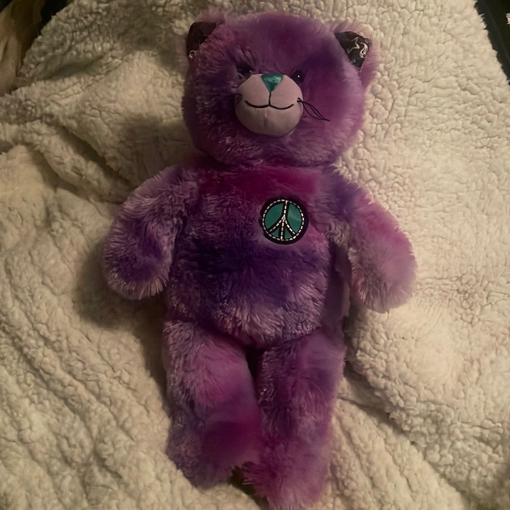 purple and pink tie dye build a bear